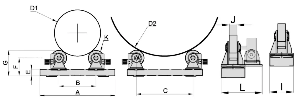 Manual  Roller beds