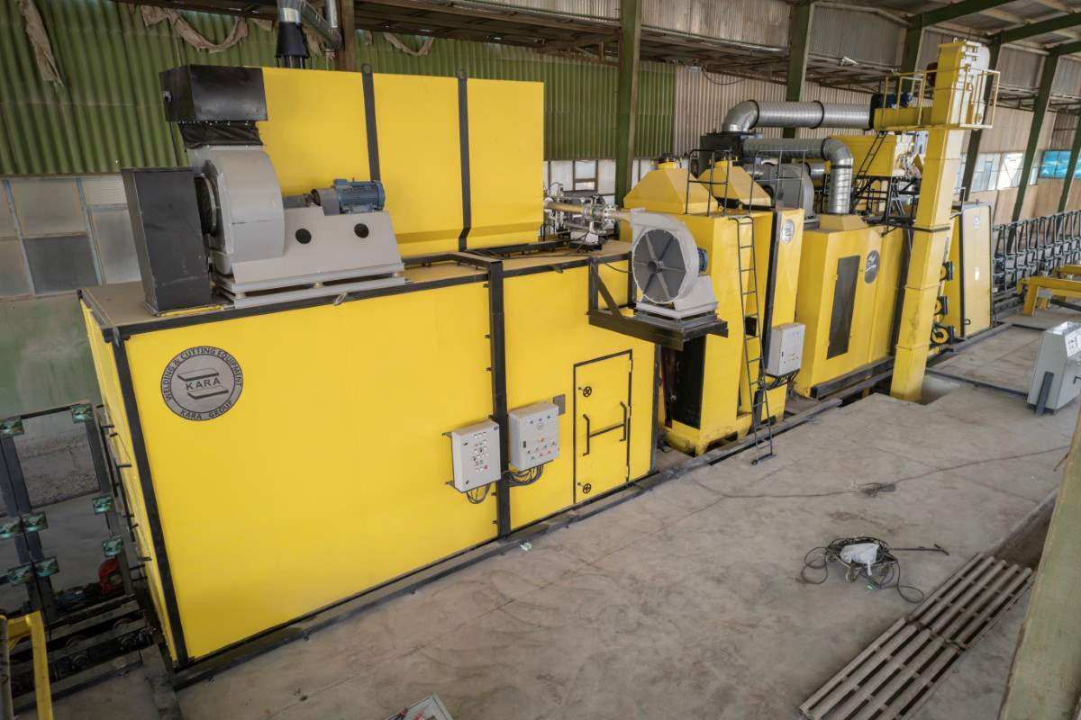 plate processing & shot blasting machine