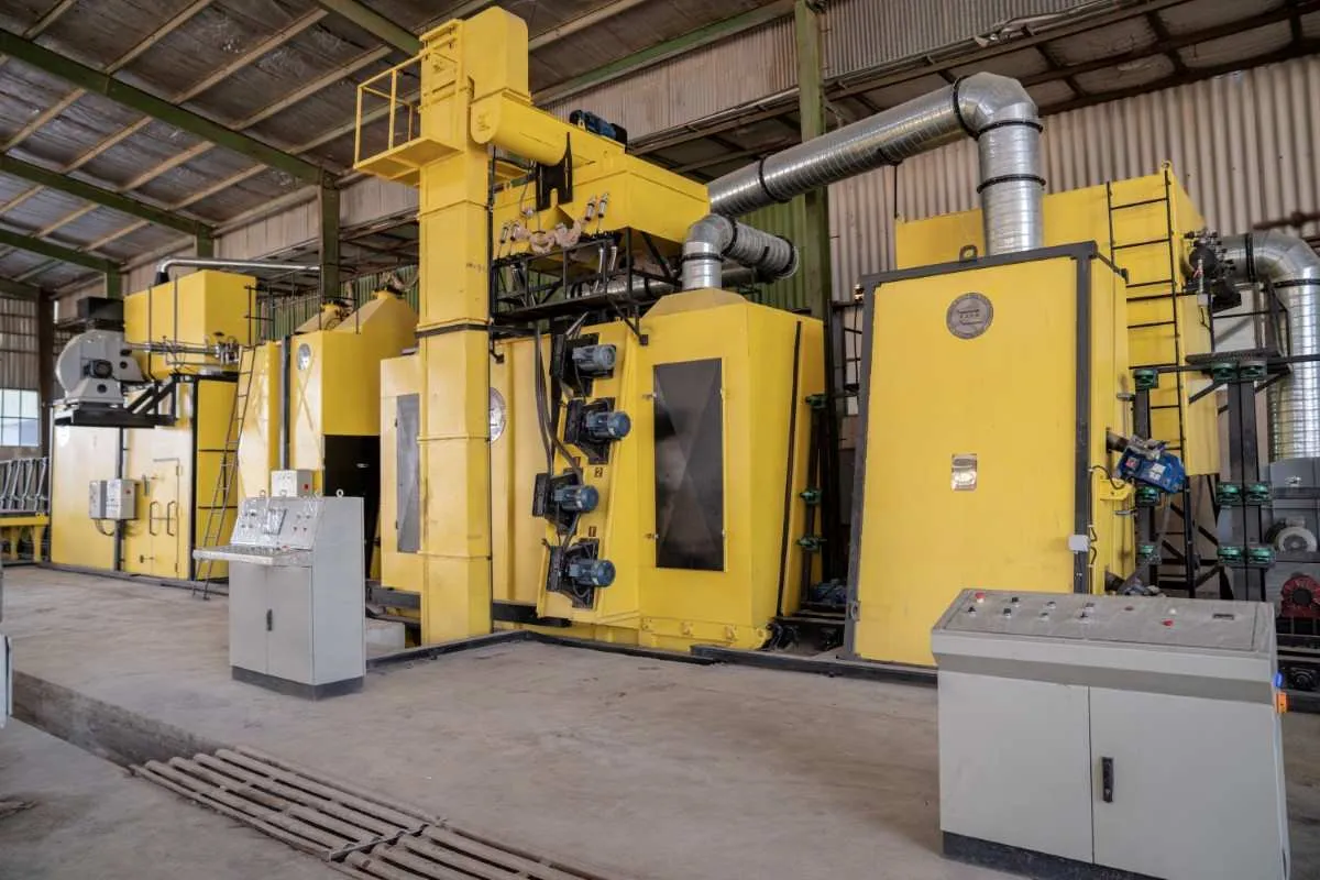 plate processing & shot blasting machine